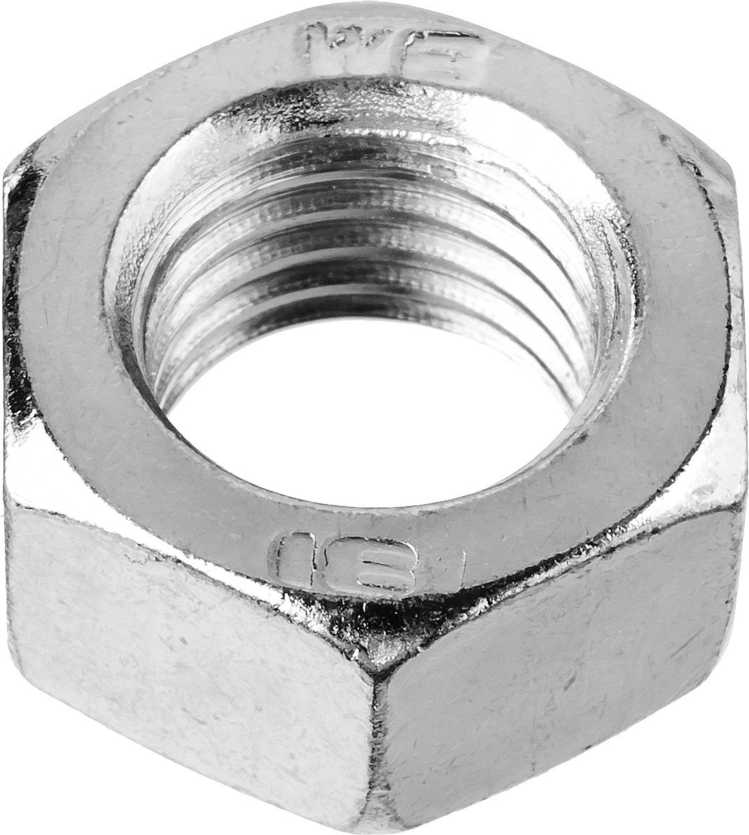 ЗУБР ГОСТ ISO 4032-2014, кл. пр. 6, M4, цинк, 55 шт, шестигранная гайка (303556-04)