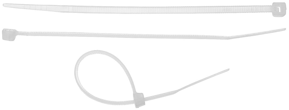 STAYER 3.5 x 200 мм, нейлон РА66, 50 шт, белые, хомуты-стяжки, Professional (3785-20)