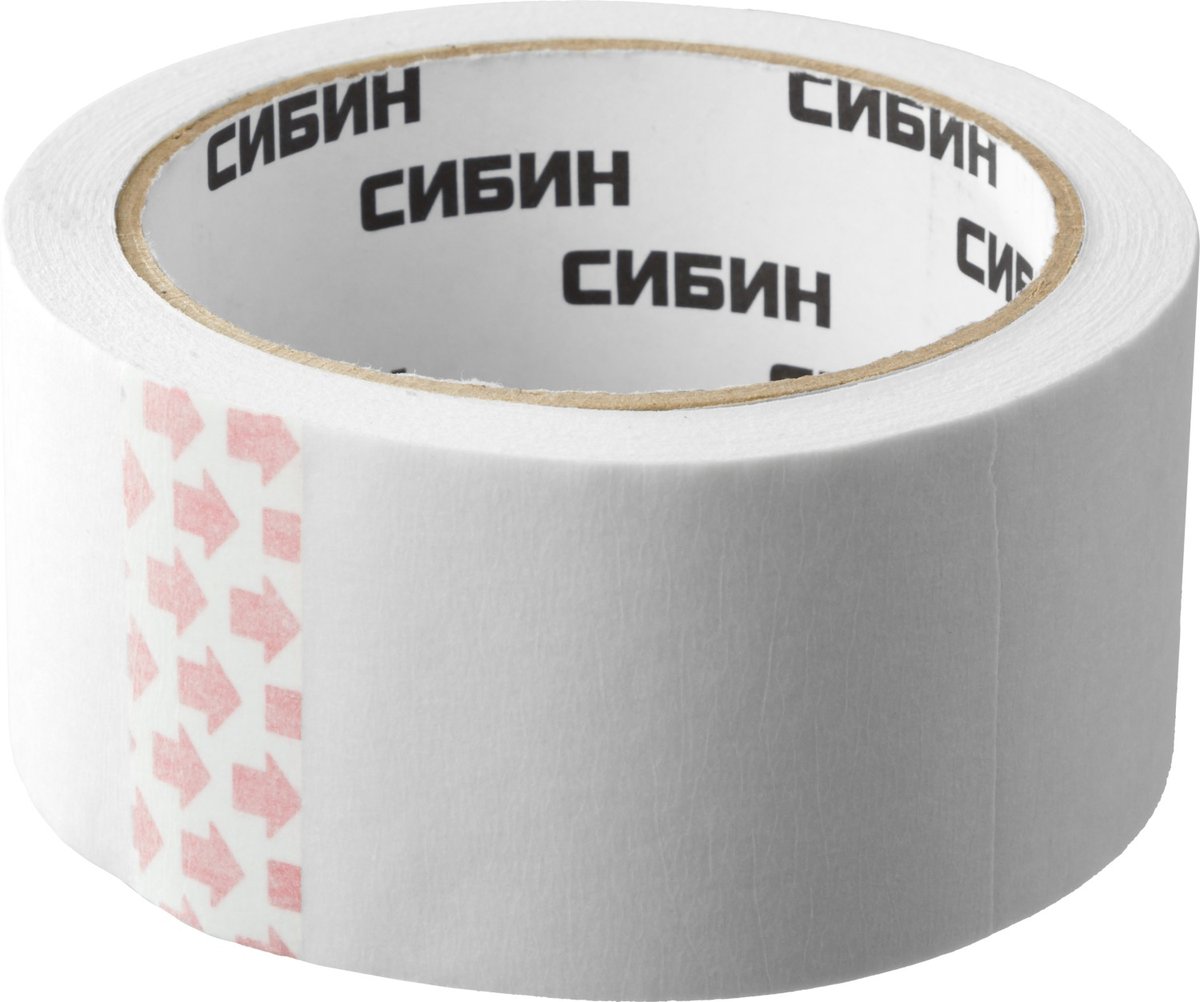 СИБИН 48 мм х 25 м, креповая, малярная лента (12111-50)