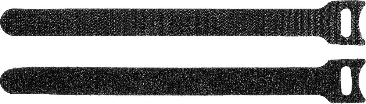 ЗУБР ВЕЛЬКРО, 16 x 210 мм, нейлон РА66, 100 шт, черные, кабельные стяжки-липучки, Профессионал (30932-100)