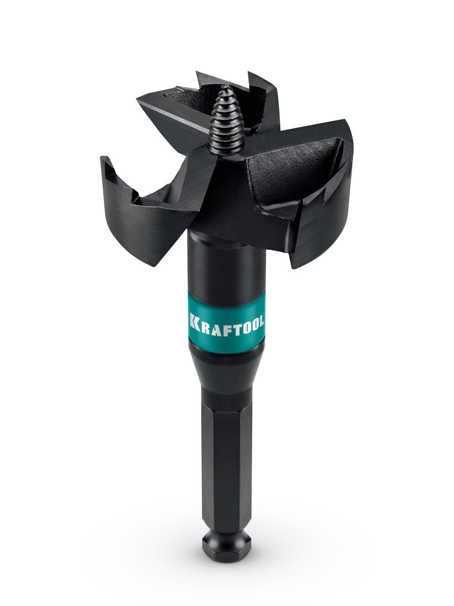 KRAFTOOL SELF FEED d 54 мм, cверло по дереву самоврезающееся (29951-54)
