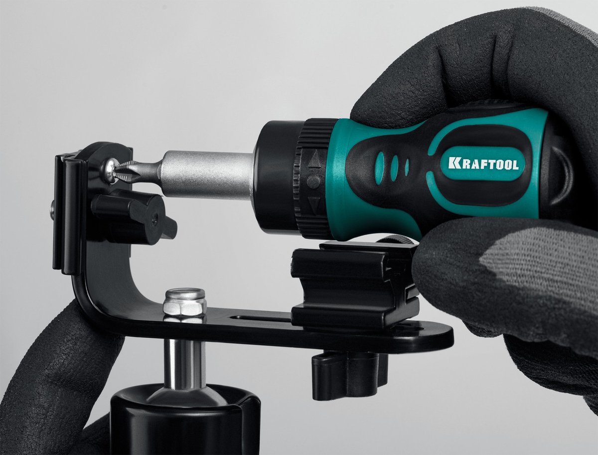 KRAFTOOL Kompakt-6, 6 предм., с битами, реверсивная отвертка (26190-H7)
